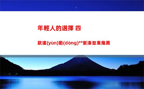 年輕人的選擇 四款運(yùn)動(dòng)定位緊湊型車推薦