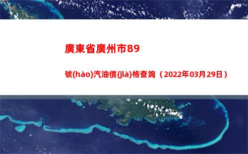 廣東省廣州市89號(hào)汽油價(jià)格查詢（2022年03月29日）