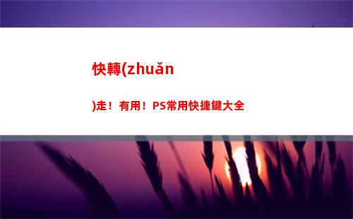 快轉(zhuǎn)走！有用！PS常用快捷鍵大全(轉(zhuǎn)店平臺有用嗎)