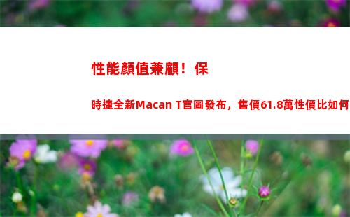 性能顏值兼顧！保時捷全新Macan T官圖發布，售價61.8萬性價比如何(顏值性能手機)