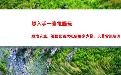 想入手一臺電腦玩絕地求生，這個配置大概需要多少錢，玩著會流暢嗎？(想學(xué)修電腦怎么入手)