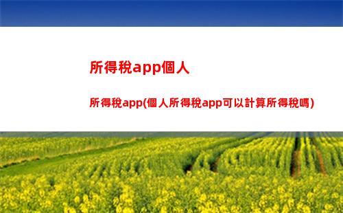 個人所得稅出租財產所得(財產租賃所得個人所得稅計算)