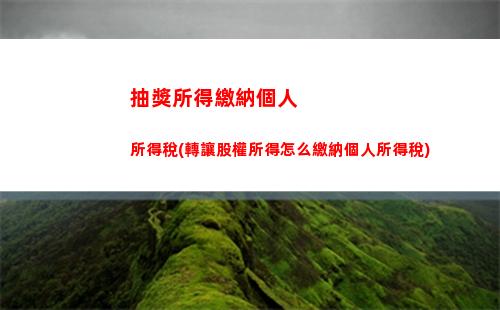 個人獨資企業個人所得稅計算(個人獨資企業個人所得稅核定征收)