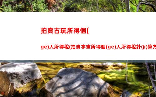 房屋租金算個(gè)人所得稅(房屋租金個(gè)人所得稅如何計(jì)算)