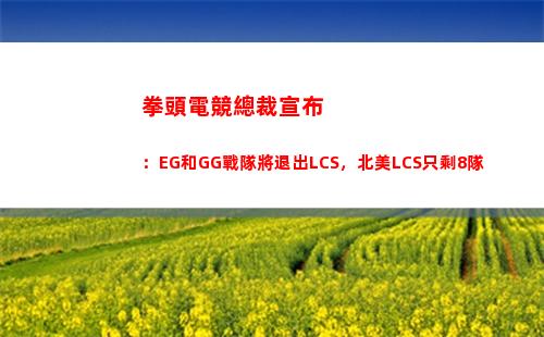 拳頭電競總裁宣布：EG和GG戰隊將退出LCS，北美LCS只剩8隊插圖