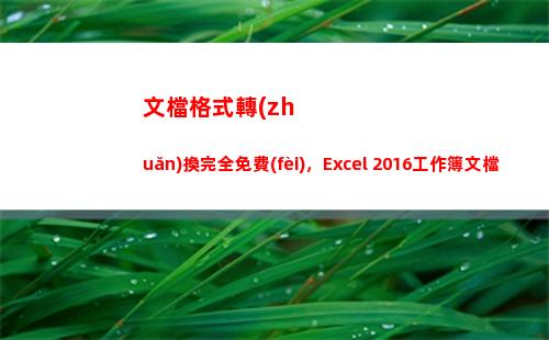 文檔格式轉(zhuǎn)換完全免費(fèi)，Excel 2016工作簿文檔怎樣轉(zhuǎn)換為PDF文檔(在線文檔格式轉(zhuǎn)換)