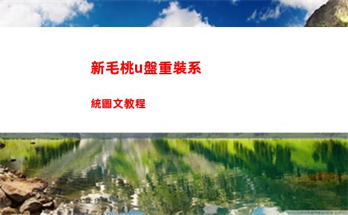 新毛桃u盤重裝系統圖文教程(新毛桃u盤重裝系統教程win7開機按)