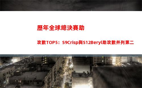 歷年全球總決賽助攻數TOP5：S9Crisp與S12Beryl助攻數并列第二