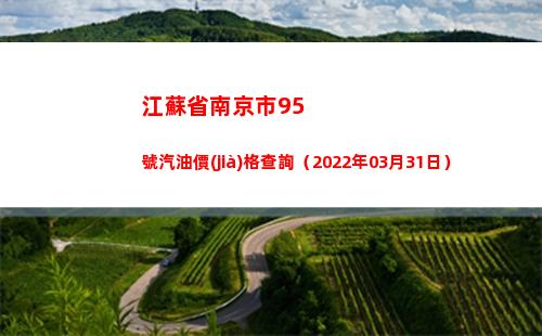 江蘇省南京市95號汽油價(jià)格查詢（2022年03月31日）