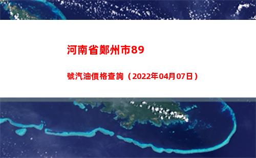 河南省鄭州市89號汽油價格查詢（2022年04月07日）