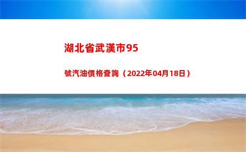 湖北省武漢市95號汽油價格查詢（2022年04月18日）