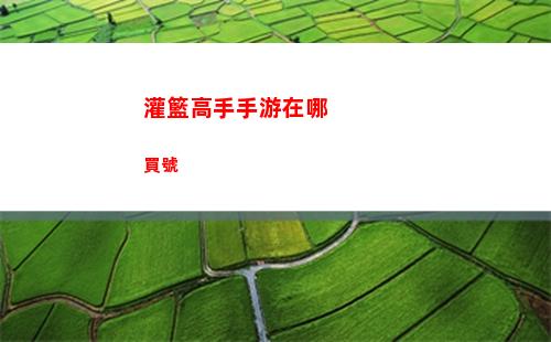 灌籃高手手游在哪買號