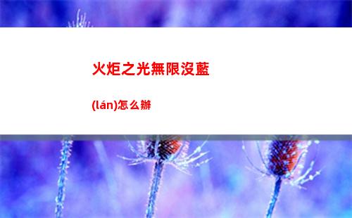 火炬之光無限沒藍(lán)怎么辦