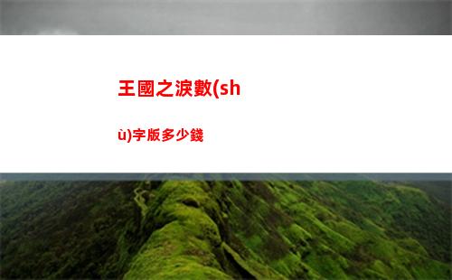 王國之淚數(shù)字版多少錢