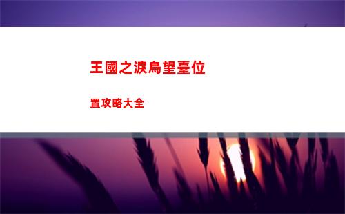 王國之淚鳥望臺位置攻略大全