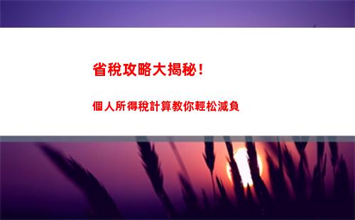 這是你首次報稅嗎？個人所得稅計算器幫你0盲點，輕松完成申報