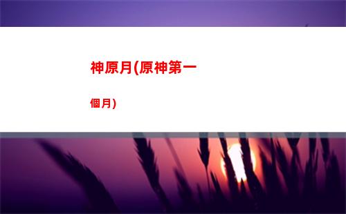 神原正人(原神里面為什么沒人)