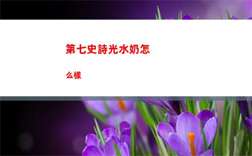 第七史詩光水奶怎么樣