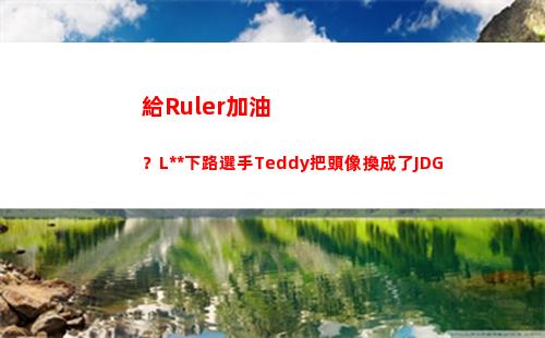 給Ruler加油？L**下路選手Teddy把頭像換成了JDG插圖
