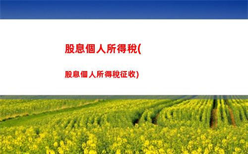 關于個人所得稅偶然所得稅(個人所得稅偶然所得稅是什么意思)