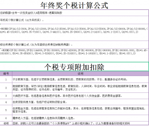 年終獎個稅計算器(年終獎個稅計算器2021)