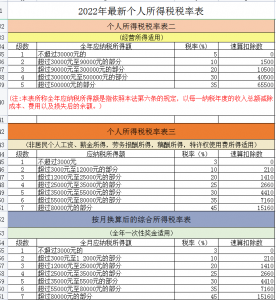 個稅稅率計算器(個稅稅率計算器吾愛破解)