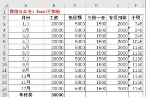 個人所得稅excel(個人所得稅excel表格)