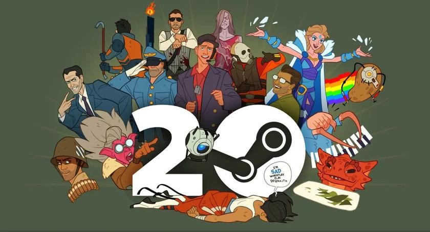 Steam慶祝平臺推出20周年 活動特賣頁面上線