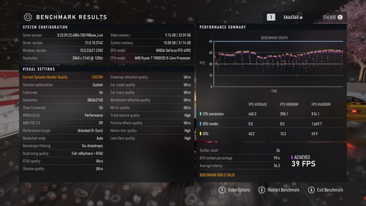 RTX4090測(cè)試《極限競(jìng)速：Motorsport》 4K分辨率無法穩(wěn)定40幀