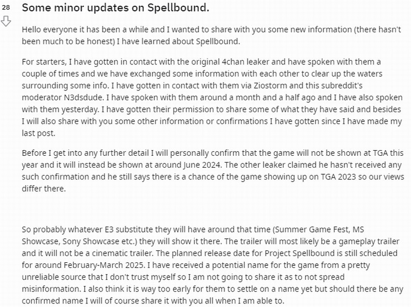 FS社新作《Spellbound》或將于2025年發售！