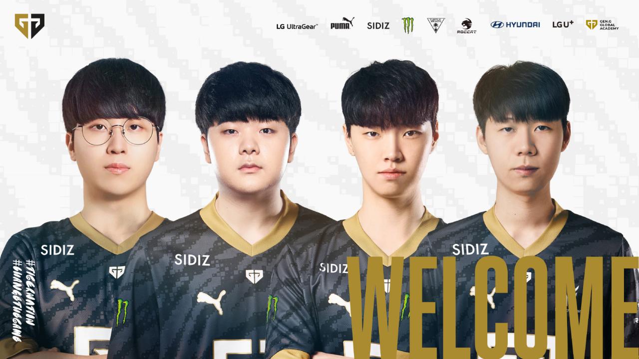 GEN官宣新賽季陣容：Kiin、Canyon、Chovy、Peyz、Lehends