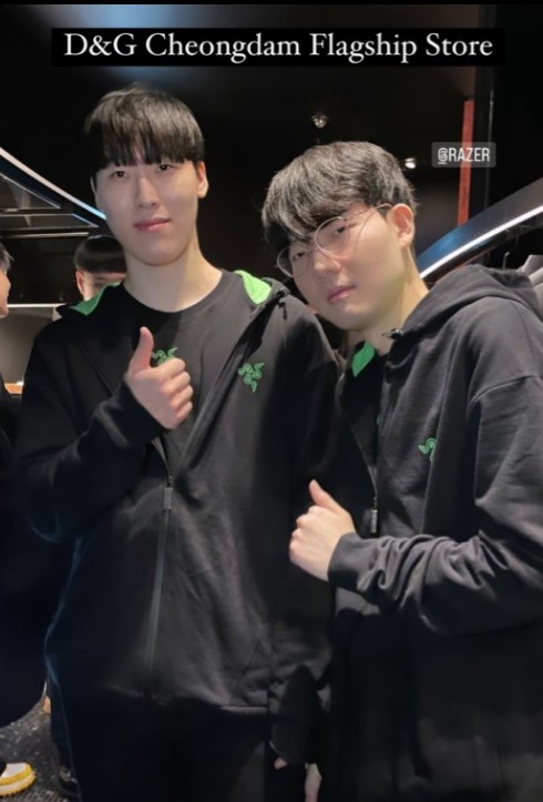 HLE更新INS：曬出Viper和Zeka身著雷蛇主題套裝合照